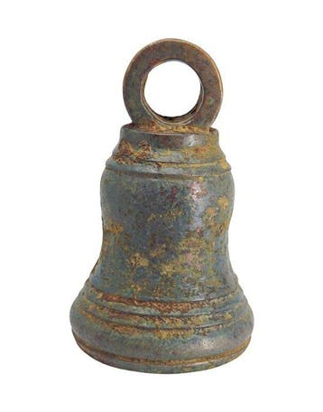 Aziatisch - Javaans Brons Rituele tempelbel (Ghanta) - 82 mm