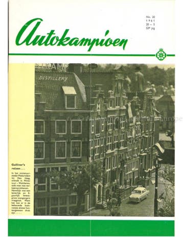1961 AUTOKAMPIOEN MAGAZINE 20 NEDERLANDS, Nieuw, Author