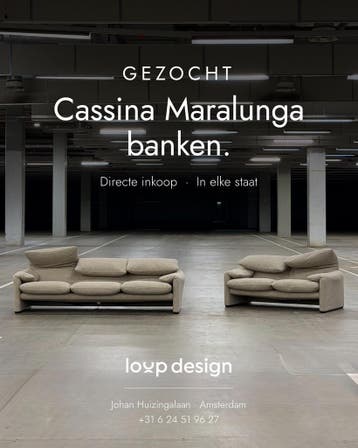 GEZOCHT! Cassina Maralunga Banken | Directe inkoop, Huis en Inrichting, Nieuw, Bank Hoekbank Bankstel Bankje Loungebank Banken Chaise Lounge