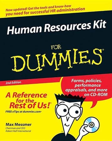 Human Resources Kit For Dummies - Harold Messner, Verzenden, Gelezen, Harold Messner
