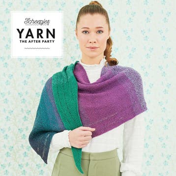 Tunisch Haakpatroon Sjaal Exclamation Shawl met verloopgar, Hobby en Vrije tijd, Ophalen of Verzenden, Nieuw