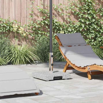 vidaXL Parasolvoet Grijs 41 x 41 x 37 cm Graniet, Tuin en Terras, Parasols, Verzenden, Nieuw, Minder dan 1 meter, Parasolvoet