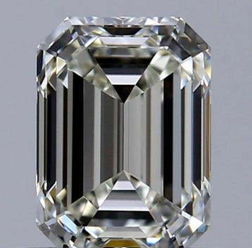 1 pcs Diamant (Natuurlijk) - 0.50 ct - Smaragd - J - VVS1 -, Nieuw