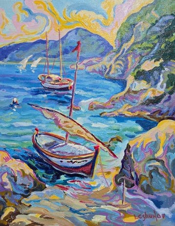 Vitaly Leshukov Soldatov (1968) - La barca de la orilla