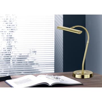 LED Bureaulamp - Trion Curty - 4W - Warm Wit 3000K - Dimbaar, Ophalen of Verzenden, Nieuw, Metaal, Overige fittingen