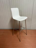 VitraHal Stool Barkruk Wit, Verkerend In Uitstekende Staat, Huis en Inrichting, Barkrukken, Verzenden, Zo goed als nieuw, Kunststof