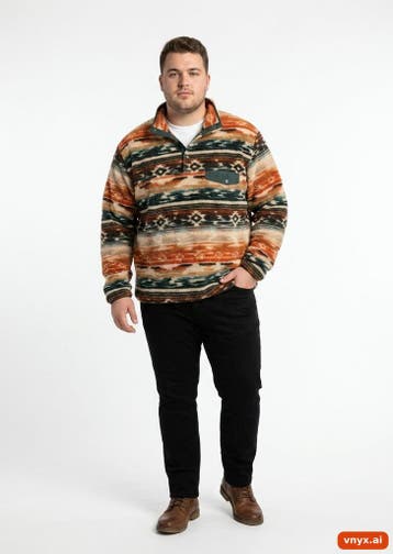 AYACUCHO Fleecetruien Heren maat XL Oranje Vintage, Kleding | Heren, Ophalen of Verzenden, Nieuw, AYACUCHO