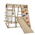 Maxi speeltoestel voor kinderen - Met glijbaan - Naturel, Verzenden, Nieuw
