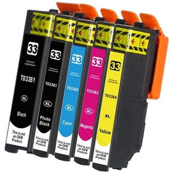 Huismerk Epson 33XL (T3357) multipack, Verzenden, Nieuw, Huismerk