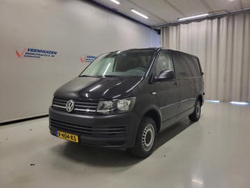Volkswagen Transporter L1H1 | Financial Lease voor 241 p/mn, Gebruikt, Euro 6, Overige carrosserieën, Zwart