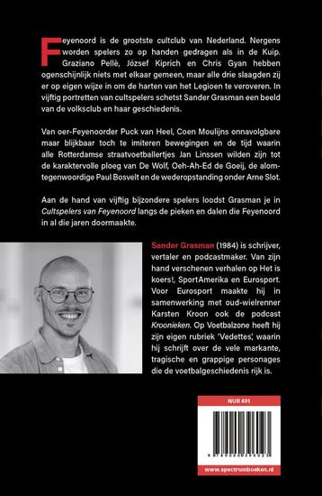 Cultspelers van Feijenoord 9789000396023 Sander Grasman, Verzenden, Zo goed als nieuw, Sander Grasman