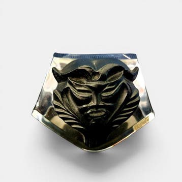Lalique - Marc Lalique - Reliëf, Satyr mask paperweight - 7