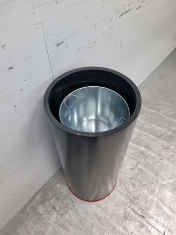 RVS Combisteel Prullenbak afvalbak vlamdover 35 ltr Horeca, Ophalen of Verzenden, Nieuw zonder verpakking