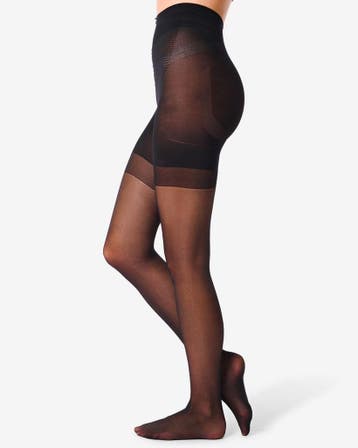 HEMA Corrigerende panty ultimate control 40 denier glans, Verzenden, Nieuw, Zwart