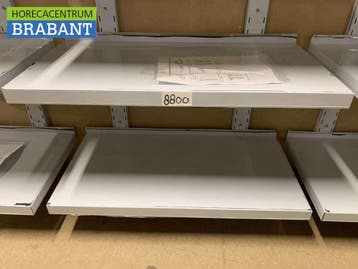 HCB RVS Dubbel wandschap schap 80 x 40 cm Basic-line Horeca, Ophalen of Verzenden, Nieuw in verpakking