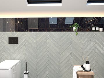 Wandtegel Rak Frammenti Kleinformaat Lichtgroen Glans 7,5x40, 40 tot 60 cm, Nieuw, 10 m² of meer, Wandtegels