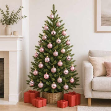 vidaXL Kerstballen set 100 st Roze 4 cm Polystyreen, Diversen, Verzenden, Nieuw