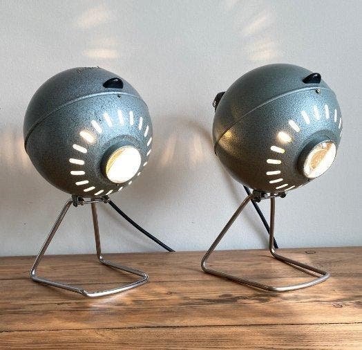 VEB Aspecta/ Designbureau Philips - Tafellamp - Metaal,, Antiek en Kunst, Curiosa en Brocante