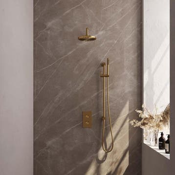 Brauer Gold Carving Thermostatische Regendoucheset Inbouw -, Ophalen of Verzenden, Nieuw