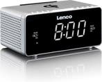 Wekkerradio - Digitale wekker - Alarmklok - Zilver - Lenco -, Verzenden, Zo goed als nieuw