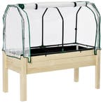 TRUUSK Verhoogd Kweekbed 121x55x117 cm - Sparrenhout - Besch, Verzenden