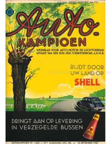 1937 AUTOKAMPIOEN MAGAZINE 38 NEDERLANDS, Boeken, Nieuw, Author