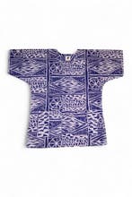 Blauw Ndop Cameroon Dashiki Shirt / Dashiki Jurk - Afrikaans, Kleding | Heren, Ophalen of Verzenden, Nieuw