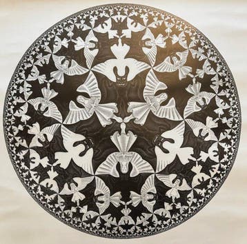 M.C Escher - baarn Holland - Cirkelliemiet - Jaren 2000, Antiek en Kunst