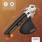 Bladblazer - Elektrische - 3000W - Wit - VonHaus •, Tuin en Terras, Bladblazers, Verzenden, Zo goed als nieuw
