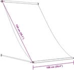 vidaXL - Luifel - uittrekbaar - 100x150 - cm - stof - en -, Ophalen of Verzenden, Zo goed als nieuw
