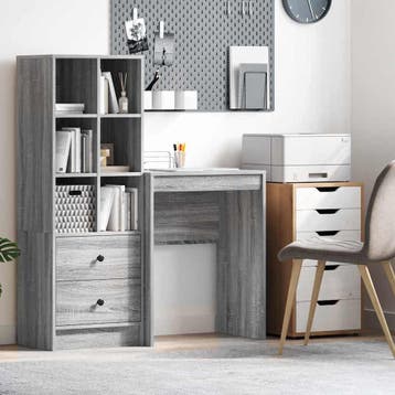 vidaXL Bureau Grijs Sonoma 60 x 40 x 76 cm, Huis en Inrichting, Verzenden, Nieuw