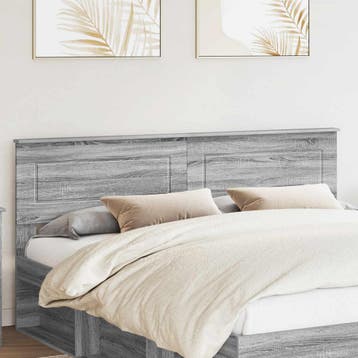 vidaXL Hoofdbord Grijs Sonoma Bewerkt hout, Huis en Inrichting, Slaapkamer | Bedden, Verzenden, Nieuw, Grijs, Hout