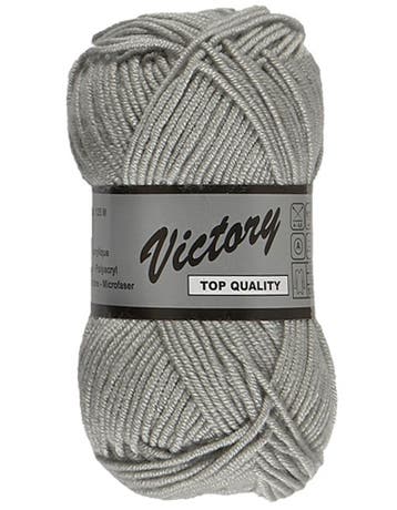 Lammy Yarns Victory - 03 Zilvergrijs - Zijdeglans Acrylgar, Ophalen of Verzenden, Nieuw