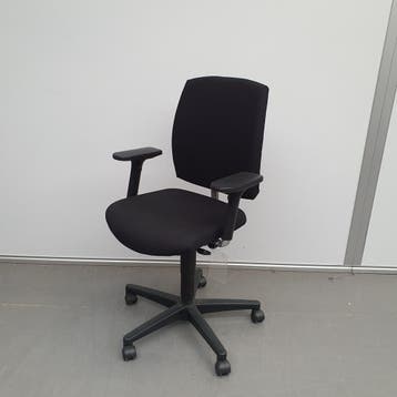 Drabert Entrada bureaustoel - nieuwe stof zwart, Ophalen of Verzenden, Nieuw