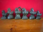6 Opiumgewichten - Brons - Myanmar - 19e eeuw, Antiek en Kunst, Kunst | Niet-Westerse kunst