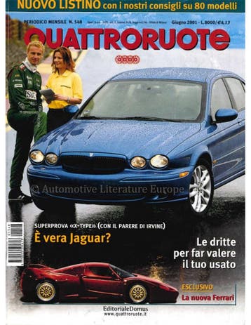 2001 QUATTRORUOTE MAGAZINE 548 ITALIAANS, Nieuw, Author