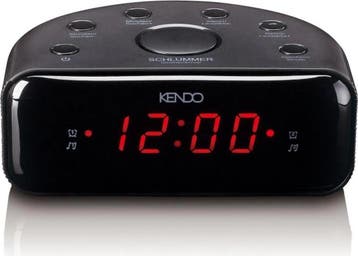 Wekkerradio - Digitale wekker - Alarmklok - Zwart - KENDO •, Verzenden, Zo goed als nieuw