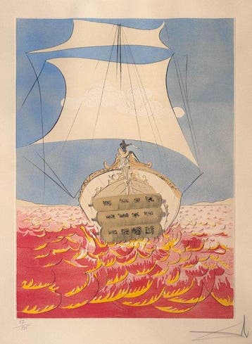 Salvador Dali (1904-1989) - Levi from Twelve Tribes of, Antiek en Kunst