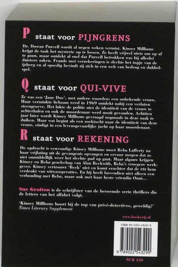 P-Q-R-Omnibus / Alfabet 9789022543290 Sue Grafton, Boeken, Verzenden, Gelezen, Sue Grafton