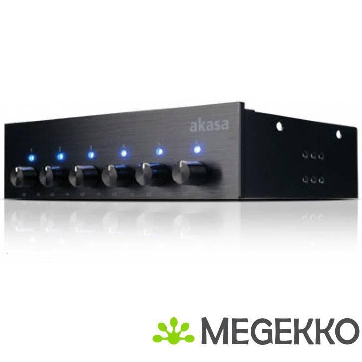 Akasa AK-FC-08BKV2 snelheidsregelaar voor ventilator, Computers en Software, Computerkoelers, Nieuw, Verzenden
