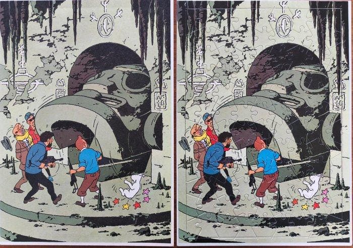 Tintin - Puzzle du chèque Tintin - Vol 714 pour Sydney - 1, Boeken, Stripboeken