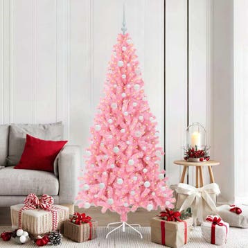 vidaXL Kerstboom Roze 180 cm PVC, Diversen, Kerst, Verzenden, Nieuw