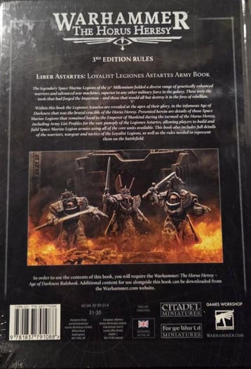 The Horus Heresy - Liber Astartes (warhammer nieuw), Ophalen of Verzenden, Nieuw