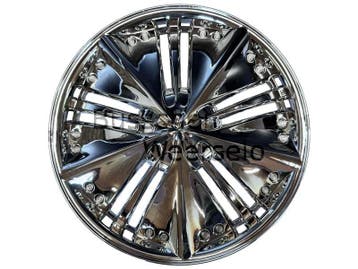 Wieldop Zilver Kunststof 13 inch Sierdop eenmalige partij, Ophalen of Verzenden, Nieuw
