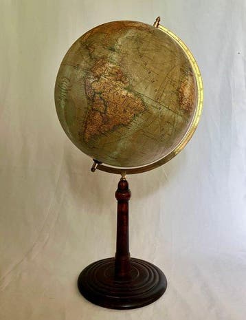 Terrestrial table globe - Ludwig Julius Heymann - 1900-1910