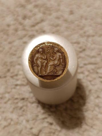Zonder minimumprijs - Ring Zilver, Agata corniola - Anello,, Sieraden, Tassen en Uiterlijk, Nieuw