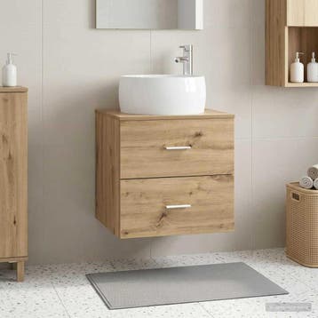 vidaXL Wandgemonteerd badkamerwastafelmeubel Artisanaal, Verzenden, Nieuw