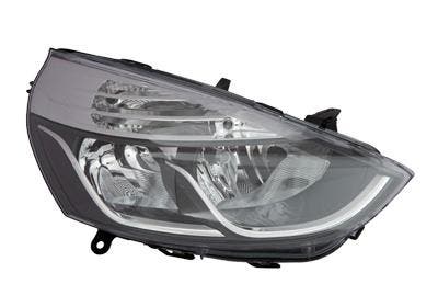 Renault Clio 2012-2016 Koplamp Rechts Chroom (Koplampen), Auto-onderdelen, Verlichting, Nieuw, Renault, Verzenden