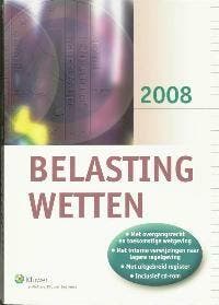 Belastingwetten 2008 9789013046908, Verzenden, Gelezen