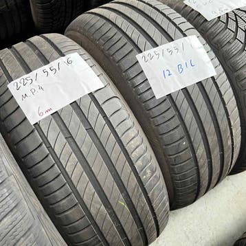 2 x Michelin Primacy 4 225-55-16 Zomerbanden 6mm, Gebruikt, 16 inch, Ophalen of Verzenden, Band(en)